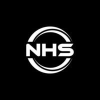 nhs logo ontwerp, inspiratie voor een uniek identiteit. modern elegantie en creatief ontwerp. watermerk uw succes met de opvallend deze logo. vector