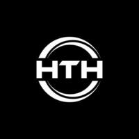 hth logo ontwerp, inspiratie voor een uniek identiteit. modern elegantie en creatief ontwerp. watermerk uw succes met de opvallend deze logo. vector