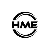 hme logo ontwerp, inspiratie voor een uniek identiteit. modern elegantie en creatief ontwerp. watermerk uw succes met de opvallend deze logo. vector