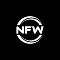 nfw logo ontwerp, inspiratie voor een uniek identiteit. modern elegantie en creatief ontwerp. watermerk uw succes met de opvallend deze logo. vector