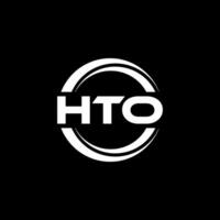 hto logo ontwerp, inspiratie voor een uniek identiteit. modern elegantie en creatief ontwerp. watermerk uw succes met de opvallend deze logo. vector