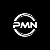 pmn logo ontwerp, inspiratie voor een uniek identiteit. modern elegantie en creatief ontwerp. watermerk uw succes met de opvallend deze logo. vector
