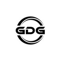 gdg logo ontwerp, inspiratie voor een uniek identiteit. modern elegantie en creatief ontwerp. watermerk uw succes met de opvallend deze logo. vector