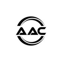 aac logo ontwerp, inspiratie voor een uniek identiteit. modern elegantie en creatief ontwerp. watermerk uw succes met de opvallend deze logo. vector