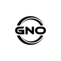 gno logo ontwerp, inspiratie voor een uniek identiteit. modern elegantie en creatief ontwerp. watermerk uw succes met de opvallend deze logo. vector