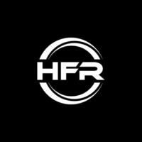 hfr logo ontwerp, inspiratie voor een uniek identiteit. modern elegantie en creatief ontwerp. watermerk uw succes met de opvallend deze logo. vector