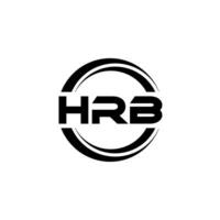 hrb logo ontwerp, inspiratie voor een uniek identiteit. modern elegantie en creatief ontwerp. watermerk uw succes met de opvallend deze logo. vector