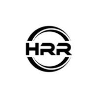 hrr logo ontwerp, inspiratie voor een uniek identiteit. modern elegantie en creatief ontwerp. watermerk uw succes met de opvallend deze logo. vector