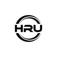 hru logo ontwerp, inspiratie voor een uniek identiteit. modern elegantie en creatief ontwerp. watermerk uw succes met de opvallend deze logo. vector