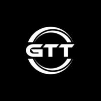 gtt logo ontwerp, inspiratie voor een uniek identiteit. modern elegantie en creatief ontwerp. watermerk uw succes met de opvallend deze logo. vector