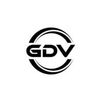 gdv logo ontwerp, inspiratie voor een uniek identiteit. modern elegantie en creatief ontwerp. watermerk uw succes met de opvallend deze logo. vector