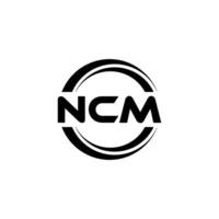 ncm logo ontwerp, inspiratie voor een uniek identiteit. modern elegantie en creatief ontwerp. watermerk uw succes met de opvallend deze logo. vector