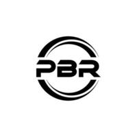 pbr logo ontwerp, inspiratie voor een uniek identiteit. modern elegantie en creatief ontwerp. watermerk uw succes met de opvallend deze logo. vector