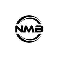 nmb logo ontwerp, inspiratie voor een uniek identiteit. modern elegantie en creatief ontwerp. watermerk uw succes met de opvallend deze logo. vector