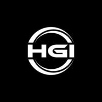 hgi logo ontwerp, inspiratie voor een uniek identiteit. modern elegantie en creatief ontwerp. watermerk uw succes met de opvallend deze logo. vector