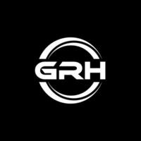 grh logo ontwerp, inspiratie voor een uniek identiteit. modern elegantie en creatief ontwerp. watermerk uw succes met de opvallend deze logo. vector