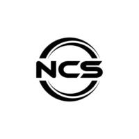 ncs logo ontwerp, inspiratie voor een uniek identiteit. modern elegantie en creatief ontwerp. watermerk uw succes met de opvallend deze logo. vector