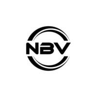 nbv logo ontwerp, inspiratie voor een uniek identiteit. modern elegantie en creatief ontwerp. watermerk uw succes met de opvallend deze logo. vector