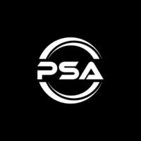 psa logo ontwerp, inspiratie voor een uniek identiteit. modern elegantie en creatief ontwerp. watermerk uw succes met de opvallend deze logo. vector