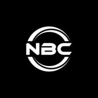 nbc logo ontwerp, inspiratie voor een uniek identiteit. modern elegantie en creatief ontwerp. watermerk uw succes met de opvallend deze logo. vector