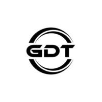 gdt logo ontwerp, inspiratie voor een uniek identiteit. modern elegantie en creatief ontwerp. watermerk uw succes met de opvallend deze logo. vector