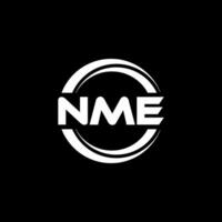 nme logo ontwerp, inspiratie voor een uniek identiteit. modern elegantie en creatief ontwerp. watermerk uw succes met de opvallend deze logo. vector