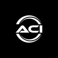 aci logo ontwerp, inspiratie voor een uniek identiteit. modern elegantie en creatief ontwerp. watermerk uw succes met de opvallend deze logo. vector