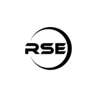 rse brief logo ontwerp in illustratie. vector logo, schoonschrift ontwerpen voor logo, poster, uitnodiging, enz.