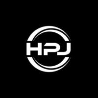 hpj logo ontwerp, inspiratie voor een uniek identiteit. modern elegantie en creatief ontwerp. watermerk uw succes met de opvallend deze logo. vector