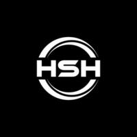 hsh logo ontwerp, inspiratie voor een uniek identiteit. modern elegantie en creatief ontwerp. watermerk uw succes met de opvallend deze logo. vector