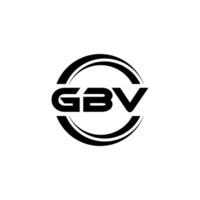 gbv logo ontwerp, inspiratie voor een uniek identiteit. modern elegantie en creatief ontwerp. watermerk uw succes met de opvallend deze logo. vector
