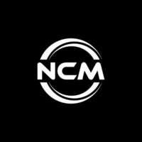 ncm logo ontwerp, inspiratie voor een uniek identiteit. modern elegantie en creatief ontwerp. watermerk uw succes met de opvallend deze logo. vector