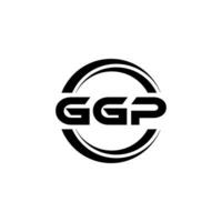 ggp logo ontwerp, inspiratie voor een uniek identiteit. modern elegantie en creatief ontwerp. watermerk uw succes met de opvallend deze logo. vector