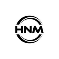 hnm logo ontwerp, inspiratie voor een uniek identiteit. modern elegantie en creatief ontwerp. watermerk uw succes met de opvallend deze logo. vector