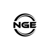 nge logo ontwerp, inspiratie voor een uniek identiteit. modern elegantie en creatief ontwerp. watermerk uw succes met de opvallend deze logo. vector