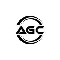 agc logo ontwerp, inspiratie voor een uniek identiteit. modern elegantie en creatief ontwerp. watermerk uw succes met de opvallend deze logo. vector