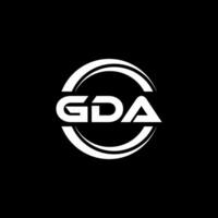 gda logo ontwerp, inspiratie voor een uniek identiteit. modern elegantie en creatief ontwerp. watermerk uw succes met de opvallend deze logo. vector