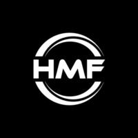 hmf logo ontwerp, inspiratie voor een uniek identiteit. modern elegantie en creatief ontwerp. watermerk uw succes met de opvallend deze logo. vector