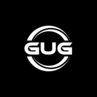 gug logo ontwerp, inspiratie voor een uniek identiteit. modern elegantie en creatief ontwerp. watermerk uw succes met de opvallend deze logo. vector