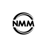 nmm logo ontwerp, inspiratie voor een uniek identiteit. modern elegantie en creatief ontwerp. watermerk uw succes met de opvallend deze logo. vector