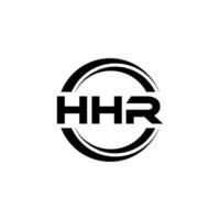 hhr logo ontwerp, inspiratie voor een uniek identiteit. modern elegantie en creatief ontwerp. watermerk uw succes met de opvallend deze logo. vector