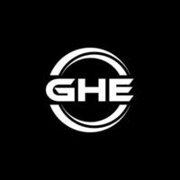 ghe logo ontwerp, inspiratie voor een uniek identiteit. modern elegantie en creatief ontwerp. watermerk uw succes met de opvallend deze logo. vector