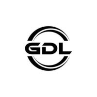 gdl logo ontwerp, inspiratie voor een uniek identiteit. modern elegantie en creatief ontwerp. watermerk uw succes met de opvallend deze logo. vector