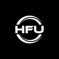 hfu logo ontwerp, inspiratie voor een uniek identiteit. modern elegantie en creatief ontwerp. watermerk uw succes met de opvallend deze logo. vector