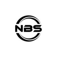 nbs logo ontwerp, inspiratie voor een uniek identiteit. modern elegantie en creatief ontwerp. watermerk uw succes met de opvallend deze logo. vector