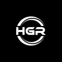 hgr logo ontwerp, inspiratie voor een uniek identiteit. modern elegantie en creatief ontwerp. watermerk uw succes met de opvallend deze logo. vector