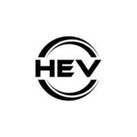 hev logo ontwerp, inspiratie voor een uniek identiteit. modern elegantie en creatief ontwerp. watermerk uw succes met de opvallend deze logo. vector