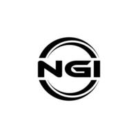 ngi logo ontwerp, inspiratie voor een uniek identiteit. modern elegantie en creatief ontwerp. watermerk uw succes met de opvallend deze logo. vector