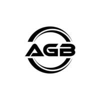 agb logo ontwerp, inspiratie voor een uniek identiteit. modern elegantie en creatief ontwerp. watermerk uw succes met de opvallend deze logo. vector