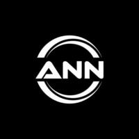Ann logo ontwerp, inspiratie voor een uniek identiteit. modern elegantie en creatief ontwerp. watermerk uw succes met de opvallend deze logo. vector